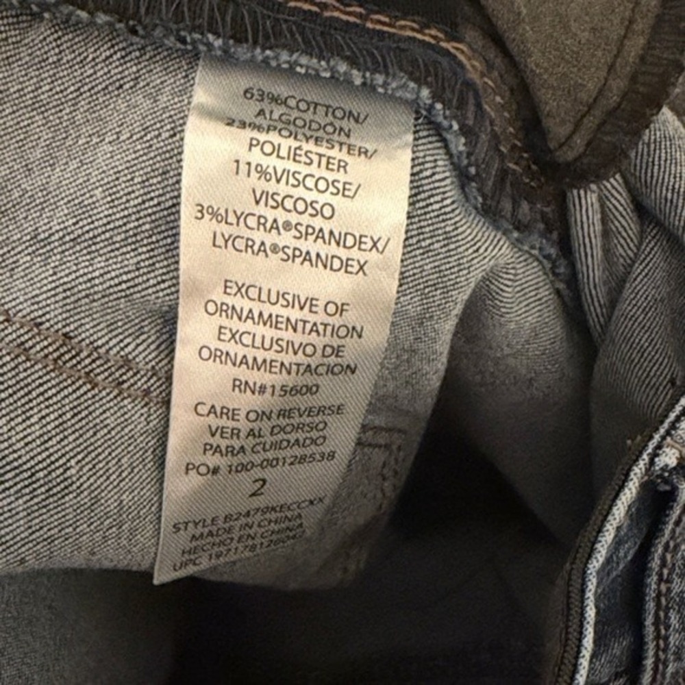 Democracy Ab Technology Bootcut Jeans Medium Wash Distressed Size 2 B2479KECCXX - Picture 6 of 10